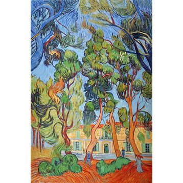 Trees in the Garden of St. Paul Hospital, Unframed Loose Canvas