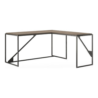 The GG Gaming Desk Rustic Meets Industrial, Solid Wood, Heavy Duty Gaming  Desk 