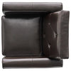 GDF Studio Barzini Leather Club Chair, Brown