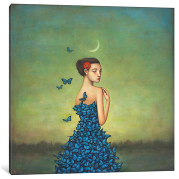 "Metamorphosis In Blue" by Duy Huynh, Canvas Print, 12"x12"
