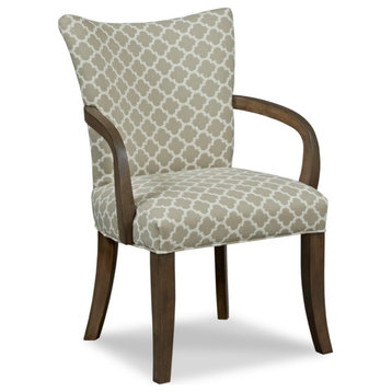 Casey Occasional Chair, 9508 Hazelnut Fabric, Finish: Walnut