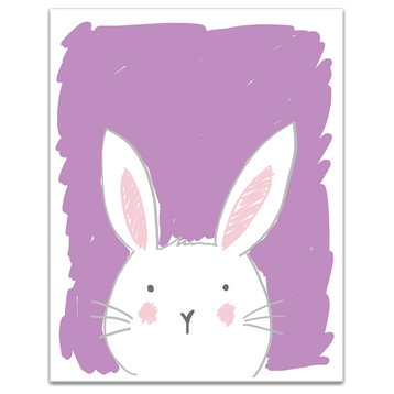 Rabbit Drawing 11x14 Canvas Wall Art