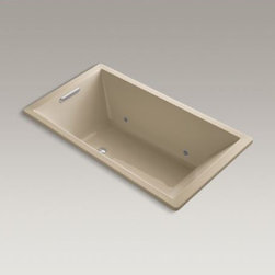 KOHLER - KOHLER Underscore(R) 66" x 36" drop-in VibrAcoustic(R) bath with center drain an - Bathtubs