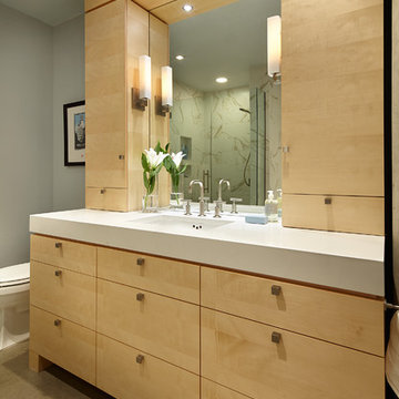Light & Airy Modern Condo Master Bath