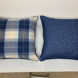 Pillows with Contrast Fabrics and Self-Welt - Decorative Pillows