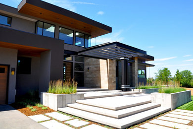 Example of a trendy exterior home design in Denver
