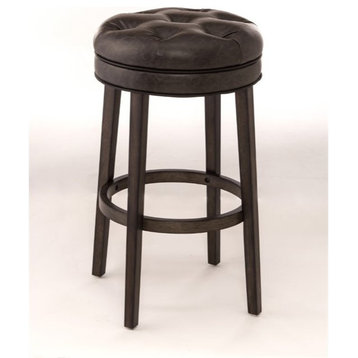 Hillsdale Krauss 25.5" Wood Transitional Counter Stool in Gray