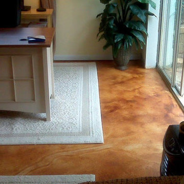 Stained Concrete Office Floors