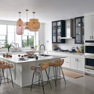 White Shaker Slim Kitchen