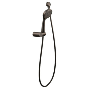 Moen 4in Single-Function Hand Shower with Bracket and 59in Hose, Round