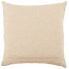 Nikki Chu by Jaipur Living Joyce Geometric Pillow 22", Light Gray/Silver, Down F