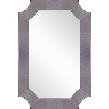 Camden Isle Templar Glass Wall Mirror with Antiqued Glass Frame