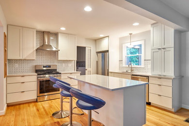 Kitchen - contemporary kitchen idea in Raleigh