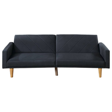 Living Room Adjustable Sofa, Black