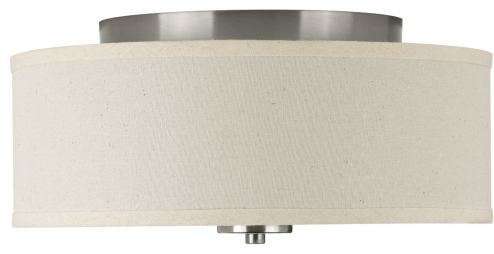 Inspire 2-Light Flush Mount, Brushed Nickel