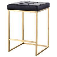 CHI Brass and Black Counter stool