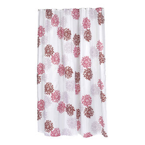 Extra Long Emma Fabric Shower Curtain Contemporary Shower