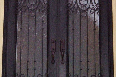 Wrougjht iron decorative door and window panels