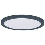 Maxim Lighting - Maxim Lighting Chip 9" 18W Round LED Flush Mount, Black/White - The entry level Wafer model features driverless technology with the same great look. Manufactured of a plastic shell with aluminum backing, the Chip brings all the look of the Wafer at economical pricing for residential applications. The bright and even lighting effect is delivered by edge-lit technology offering an upscale surface mount solution to substitute recessed can lighting.
