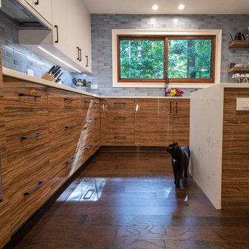 Tiger Stripe Kitchen Cabinets