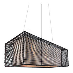 Hive - Hive Kai Square Pendant Lamp - Bathroom Vanity Lighting