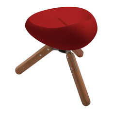 Beaser Wood Stool, Red