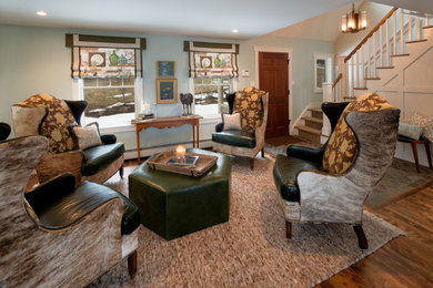 Elegant family room photo in Burlington