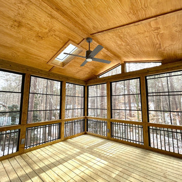 Raleigh Three-Season Room - Black Window Frames