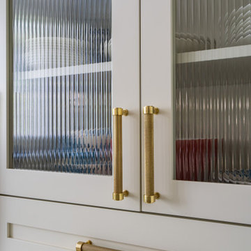 Gilded Pastel Kitchen Renovation In Bethesda