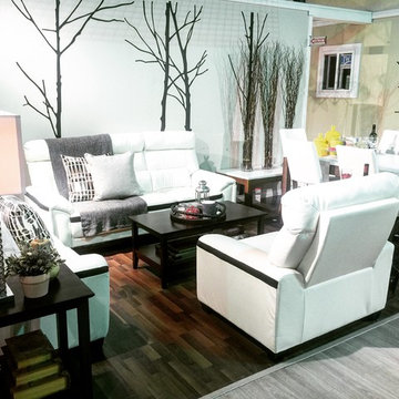 A Transition Style Dining & Living Space