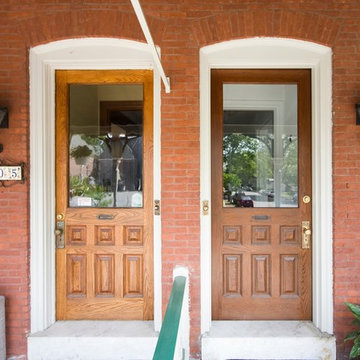 The doors now complement each other