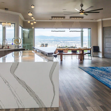 Premier Frameless Folding Doors, Kitchen Dining Combo, Temecula