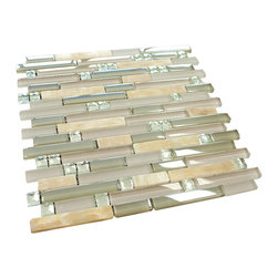 Pinky Wheat Luxury Diamond Glass Mosaic Tile Collection - Home Accessories & Decor