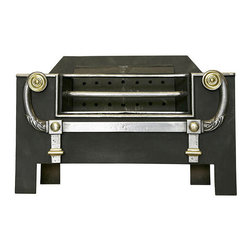 Cast Iron Antiques - Fireplace Grates And Andirons