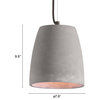 Fortune Ceiling Lamp, Concrete Gray