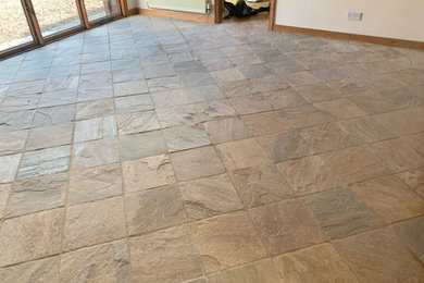 Sandstone Tiled Kitchen Floor Renovated in Maidstone