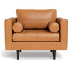Ladybird Leather Arm Chair, Hudson Lager