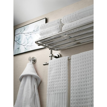 Iso Towel Shelf, Brushed Nickel