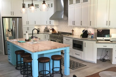 Inspiration for a transitional kitchen remodel in Other
