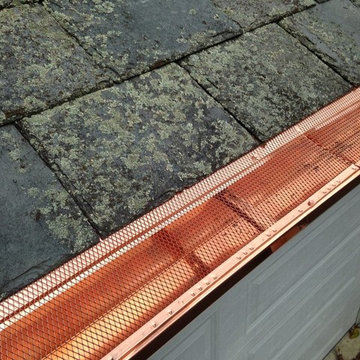 Copper "K" Style Gutters & Copper Screening