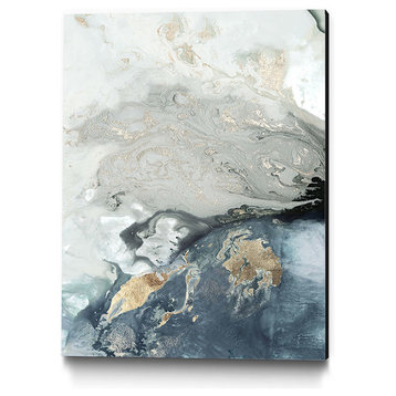 "Ocean Splash I Indigo Version" Museum Mounted Canvas Print, 18"x24"