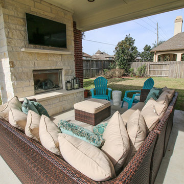 Patio Cover with Fireplace