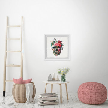 "Flower Face" Framed Painting Print