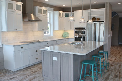 Inspiration for a nautical kitchen in Grand Rapids.