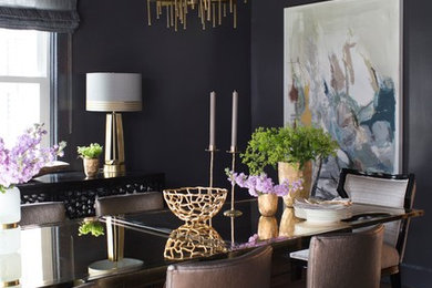 Dining room photo in New York