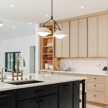California Modern White Oak Kitchen