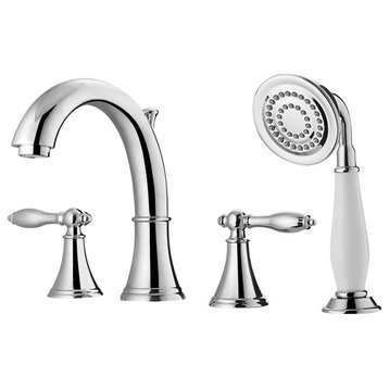 Julius Roman Tub Faucet with Hand-Held Shower