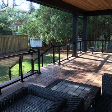 Aluminum and Glass Deck Railings