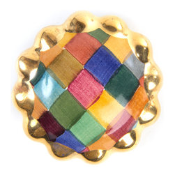 Harlequin Round Knob | MacKenzie-Childs - Cabinet And Drawer Knobs