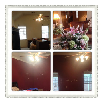 Painted Rooms with Solid Colored Walls
